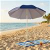 MIlani Home ombrellone da spiaggia nylon protezione uv tondo 1,80 m / palo da 32 mm colore casuale