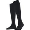FALKE Cotton Touch W Kh Sottili Al Ginocchio Tinta Unita, Calzini lunghi Donna, Grigio Graphite 3146, 39-42