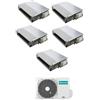 Hisense CONDIZIONATORE HISENSE CANALIZZATO PENTA SPLIT 9000+9000+9000+9000+18000 BTU INVERTER 5AMW105U4RQC A++