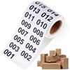 iplusmile Etichette autoadesive numerate in sequenza etichette 1-1000 Numero di adesivi Numero Inventario Adesivi per Inventario Stoccaggio Classificazione Numeri
