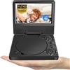 YOOHOO - Lettore DVD portatile Bluetooth 9,5 HD per bambini, viaggio, poggiatesta auto, riproduzione MKV/MP4/WAV/AVI/MP3/CD