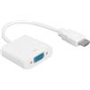 ciciglow Adattatore da HDMI a VGA Cavo Convertitore HD Multimediale per Laptop Monitor Proiettore con Chip C Ad Alta Definizione Bianco