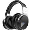 GarageRock E7 Cuffie Bluetooth con cancellazione attiva del rumore, cuffie wireless over ear con microfono bassi profondi, comodi cuscinetti proteici, 30 ore di riproduzione per viaggio/lavoro