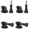 QWORK® 4x Supporto Camera per Treppied con 4x Viti, Compatibile con GoPro Session, GoPro Fusion, GoPro Hero, GoPro Max, SJCAM, Xiaomi