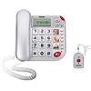 Brondi Chi Parla Brondi Super Bravo Plus Telefono Fisso, Argento