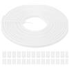 PATIKIL Ossa per Cucire, 15 Iarde 6mm Ampio Poliestere Cuci-Attraverso Stecche per Corsetti Corsetto Stecca con 60Pz Cappucci Terminali per Corsetto Abito Sposa Cappello Fai da Te, Beige