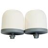 Huining - Filtro dell'acqua a cupola in ceramica, pre-filtrazione Zen, filtro di ricambio da 0,15 a 0,5 micron, per sistema di filtrazione a secchio d'acqua domestico 2PCS