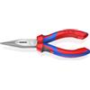 KNIPEX Pinza per meccanica - con becchi mezzotondi con tronchese, 25 02 160