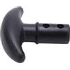 01 Kayak Canoa T Manico per pagaia, Manico a Forma di T Leggero Comodo PVC Facile da installare per SUP(Black)
