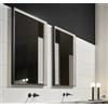 ANTONIO LUPI - MANIFESTO specchio con cornice in alluminio e luce led 108x72cm - MANIFESTO