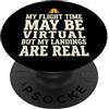Gift For Flight Sim Player Home Cockpit Simulatore di volo Simulatore di volo Aviazione Gamer Sim Pilot PopSockets PopGrip Adesivo