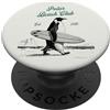 Polar Surf & Aesthetic Vintage Polar Beach-Club Pinguino Surfer PopSockets PopGrip Adesivo