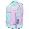 Baagl Zaino per la scuola per ragazzi, ragazze e adolescenti, Skate Max, zaino con skateboard, zaino per bambini con scomparto per laptop e cintura toracica, per scuola, scuola secondaria, 30 l, Sweet