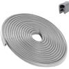 Lcxecnw Protezioni per i bordi delle porte dell'auto,16.4Ft (5M) Bordo universale in gomma a forma di U,Bordo di protezione della porta dell'auto,gomma proteggi portiera auto,per auto,camion,SUV(Grigio)
