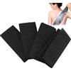 JRSHIRLEYLTD 4 panni neri africani per esfoliare Loofah Sponge, spugna esfoliante, rete esfoliante africana, scrub per la schiena, spazzola per corpo doccia per uomini e donne