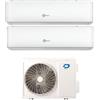 Diloc Climatizzatore Condizionatore Dual Split Diloc Inverter Serie Aurora R-32 9000+9000 Btu con D.Freedom240 - Wi-Fi Integrato A++