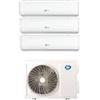 Diloc Climatizzatore Condizionatore Trial Split Diloc Inverter Serie Aurora R-32 9000+9000+18000 Btu con D.Freedom360 - Wi-Fi Integra