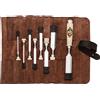 KIRSCHEN Set di scalpelli - Set composto da 8 scalpelli (4, 6, 10, 12, 16, 20, 26, 30 mm) e borsa in pelle scamosciata, 8 pezzi 1131002