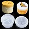 DIYBravo Stampi per Resina Scatola Stampi in Silicone Bottiglia di Miele Jar Resin Mold con Coperchio Bottiglia di Caramelle Resin Mold per Scatola di Gioielli
