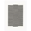 Westwing Collection Tappeto Kilim a righe tessuto a mano Donna - Nero
