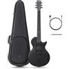 ENYA Nova Go Sonic Black - Chitarra elettrica Smart in fibra di carbonio