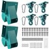 VEVOR Set di Staffe per Altalena, Set di Montaggio a Forma di A, con 2 Staffe ad A e 4 Ganci Resistenti, Capacità di Carico di 567 kg per Pezzo, per Parco Giochi, Giardino e Attrezzature da Esterno