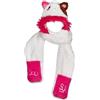 SJ GANG STYLE JAM GANG Cappello invernale con orecchie da gattino, Sciarpa incorporata, Caldo morbido e peloso, Per bambine, Idea regalo