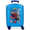 Marvel Joumma Marvel Spiderman Wall Crawler Blu Valigia da Cabina 33x50x20 cm Rigido ABS Lucchetto a Combinazione Laterale 28.4L 2.3kg 4 Doppie Ruote