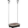 HOMCOM Pedana Vibrante Trainer a vibrazione con Display LED, Altoparlante, USB, Bande di Allenamento e Telecomando, 54x33x14 cm, Nero | Aosom Italy