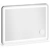 HOMCOM Specchio da Trucco Luminoso 80x60cm, Specchio Toeletta con LED Dimmerabile, Luce RGB, 3 Temperature Colore, Bianco | Aosom Italy