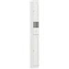 HOMCOM Mobile Colonna per Bagno, Mobile Contenitore con 2 Ante, Cassetto, Scomparto Aperto e Ripiano Regolabile, Bianco | Aosom Italy