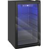 HOMCOM Cantinetta Vino Refrigerata 24 Bottiglie 68L Temperatura Regolabile 4-16℃ con Vetro Anti UV, Ripiani, Nera | Aosom Italy