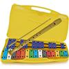 ROCKSTAR MUSIC ROCKSTAR - Carrello Xilofono Glockenspiel 25 tasti metallici colori angelo AG-25N3 Glockenspiel Metalofono con astuccio per studenti, strumento musicale, regalo scolastico