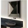ANTONIO LUPI - METRICA specchio con cornice in alluminio e luce led 90x90cm - METRICA