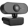 Akozon Full HD 1080P, Cam Circle Camera per videochiamate e registrazione, USB, PC, computer, laptop, desktop, plug-play, flessibile a 360°, clip girevole, 1080P con