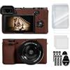 TYUANDOUER A6400 A6300 - Custodia per fotocamera e kit di accessori per la protezione dello schermo LCD, custodia in silicone morbido per fotocamera digitale Sony Alpha A6400 A6300, copertura corpo
