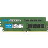Crucial CT2K16G4DFD8266 Memoria da 32 GB Kit (16 GB x 2), DDR4, 2666 MT/s, PC4-21300, Dual Rank x8, DIMM, 288-Pin