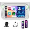 Hikity ASP/Android 15/2G+64G Autoradio per Alfa Romeo MITO 2008-2016 con 7 Pollic Schermo Tattile, Supporto Wireless Carplay Android Auto,Bluetooth/GPS/WiFi/FM/RDS+Retrocamera+MIC