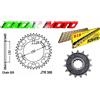 DID KIT TRASMISSIONE CATENA CORONA PIGNONE 15/47 HONDA TRANSALP 600 DAL 1990 AL 2000