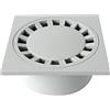 First Plast CHPVC20G Chiusino Sifonato in PVC, Grigio, 200 x 200 mm