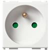 Vimar 14212 Plana presa SICURY 2P+T 16A, standard francese, 2M, bianco