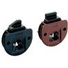 Hettich 25123 Slide Line 55-Guida con chiavistello molleggiato, in plastica, Colore: Marrone