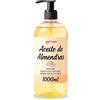 PLANTAWA Olio di Mandorle Dolci 1L con DOSER | Olio di Mandorle per il Corpo, 100% Naturale di Origine Vegetale, Olio Multiuso per Massaggi, Materia Prima, Contiene Vitamina E, Smagliature Gravidanza