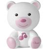 ARTSANA SPA Chicco Set Luce Notte e Biberon NF 150ml Lampada Orsetto con Musica e Luce Anticolica con Tettarella in Silicone Rosa