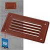 KOTARBAU® Griglia di ventilazione 165 x 100 mm con rete rosso mattone aerazione areazione metalica da sovrapporre