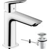 hansgrohe Logis Fine Miscelatore monocomando lavabo 110 Coolstart con tirante, Cromo, 71254000