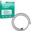hansgrohe Designflex - Tubo Flessibile Doccia in Tessuto 1,25 M con Protezione Antitorsione E Antipiega, Incl. Guarnizioni Cromo