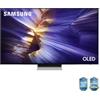 Samsung OLED AI TV 77 QE77S90FAEX 4K, Processore NQ4 AI Gen3, 4K AI Upscaling Pro, Schermo antiriflesso, OLED HDR, Dolby Atmos & OTS Lite, Laser Slim Design, Vision AI Smart TV, 2025