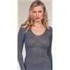Egi Maglia Donna EGI manica lunga in lana e seta art.1437 Nero