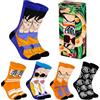 Dragon Ball Z Calzini Uomo - Calze Uomo Pacco da 5 - Calzini Divertenti per Ragazzo 40-46 Cotone Elasticizzato - Gadget Anime Regalo